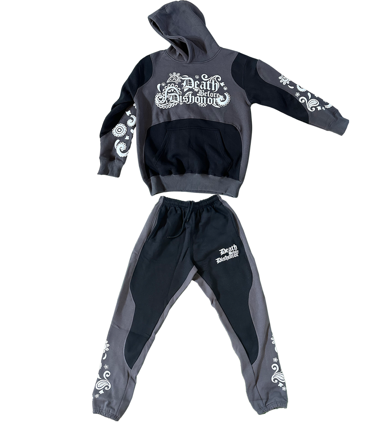 Puff Print Death Before Dishonor Tracksuit